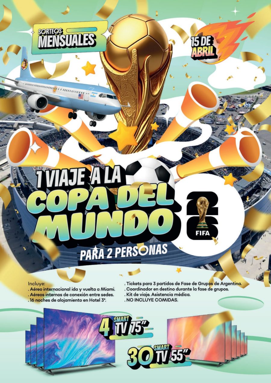 1 Viaje a la Copa del Mundo + Smart TVs