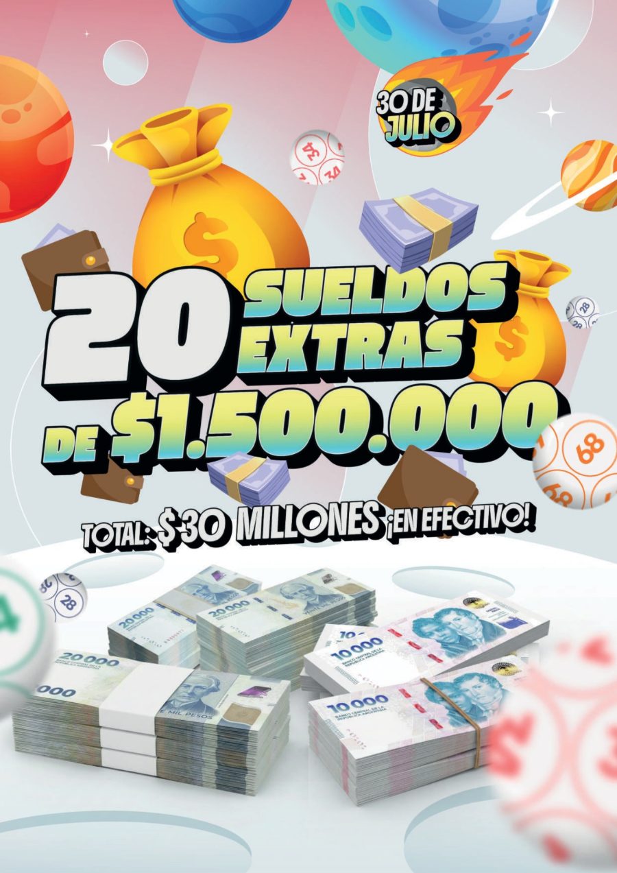 20 sueldos extras de $1.500.000